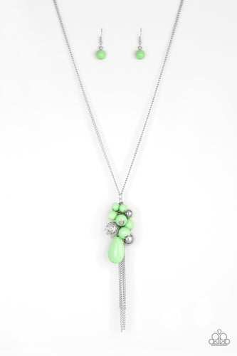 Its A Celebration Green Necklace