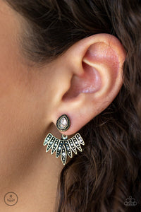 Wing Fling Brass Earring