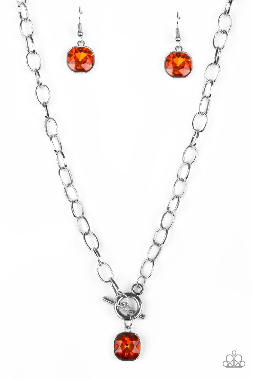 Dynamite Dazzle Orange Necklace