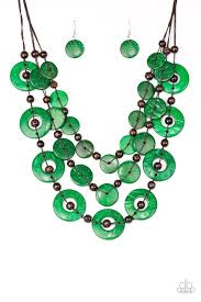 Catalina Coastin' Green Necklace