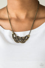 Load image into Gallery viewer, Nautically Naples Brass Necklace