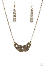 Load image into Gallery viewer, Nautically Naples Brass Necklace