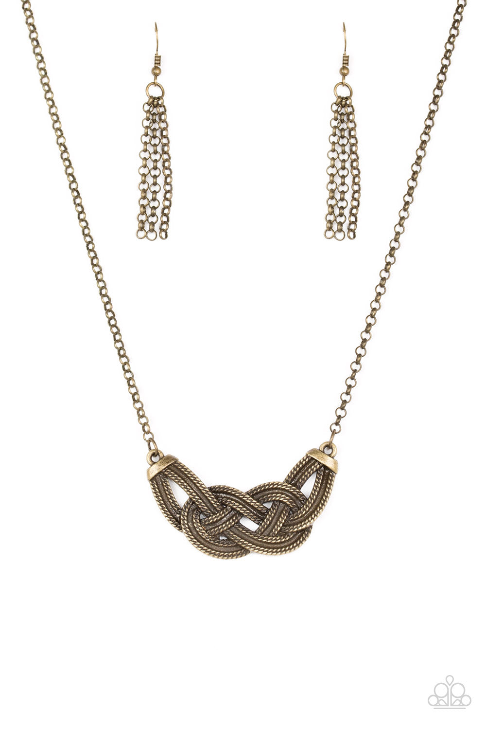 Nautically Naples Brass Necklace