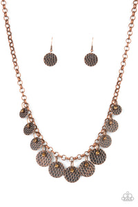 Delightfully Dappled Copper Necklace