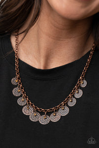 Delightfully Dappled Copper Necklace