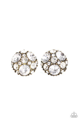 Diamond Daze Brass Earring