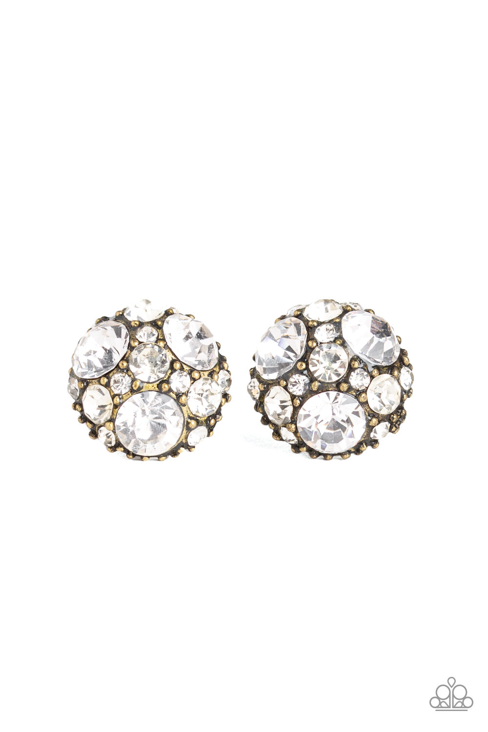 Diamond Daze Brass Earring