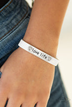 Load image into Gallery viewer, Love Life White Bracelet