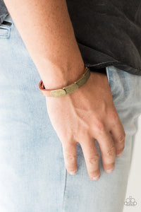 Off-Road Rally Brass Bracelet