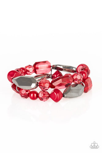Rocking Rock Candy Red Bracelet