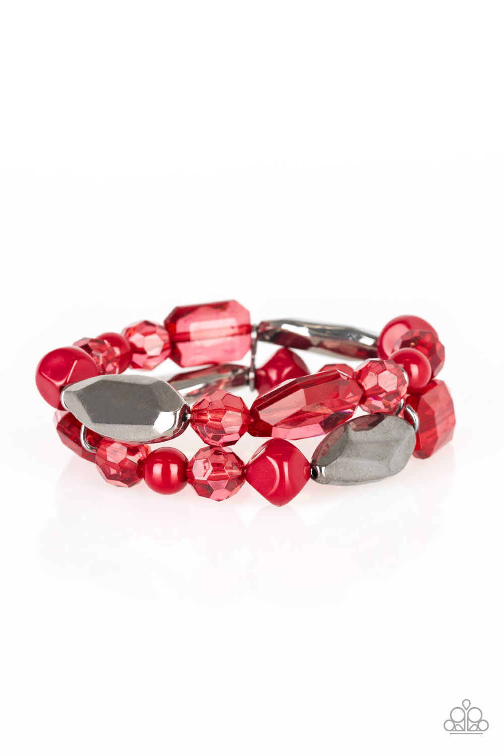 Rocking Rock Candy Red Bracelet