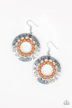 Load image into Gallery viewer, Organically Omega Orange Earring