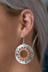 Organically Omega Orange Earring