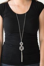 Load image into Gallery viewer, Timelessly Tasseled Silver Necklace