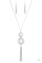 Load image into Gallery viewer, Timelessly Tasseled Silver Necklace