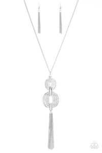 Timelessly Tasseled Silver Necklace