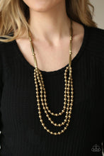 Load image into Gallery viewer, Beaded Beacon Brass Necklace