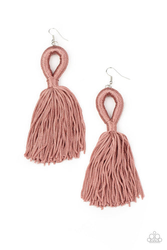 Tassels and Tiaras Pink Earring