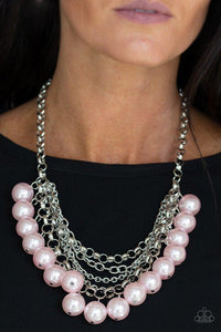One-Way WALL STREET Pink Necklace