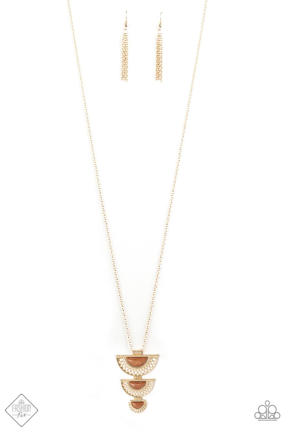 Serene Sheen Gold Necklace