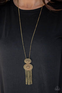 Sun Goddess Brass Necklace