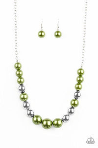 Take Note Green Necklace