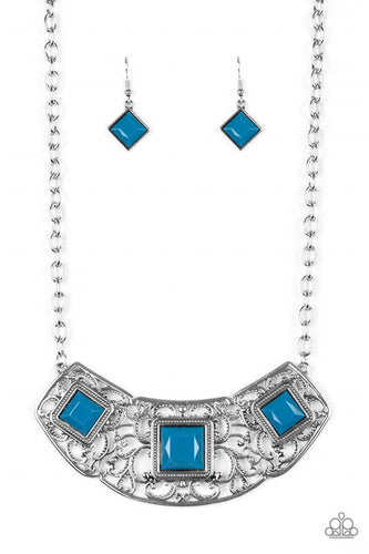 Feeling Inde-PENDANT Blue Necklace