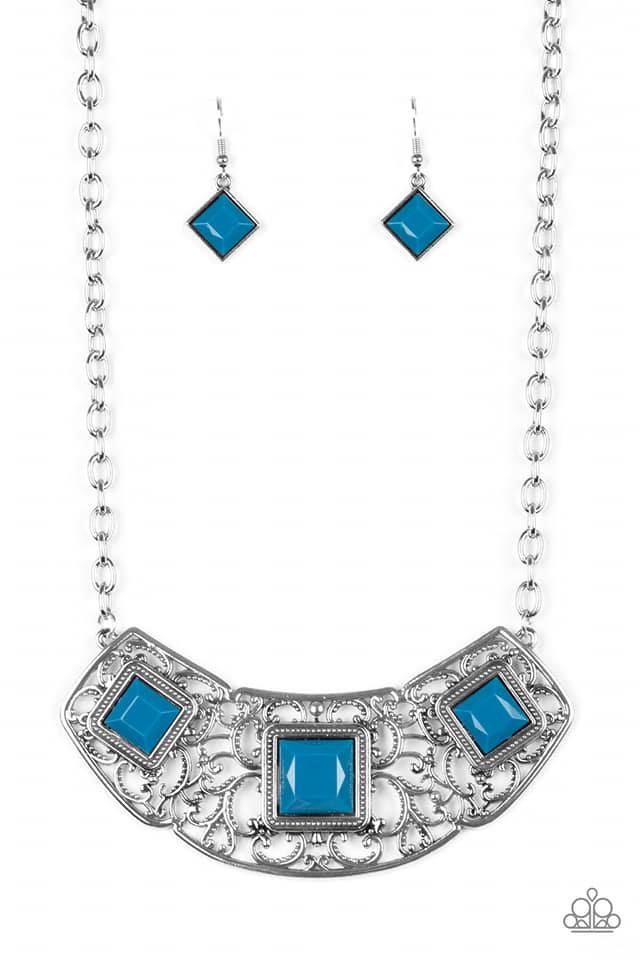 Feeling Inde-PENDANT Blue Necklace