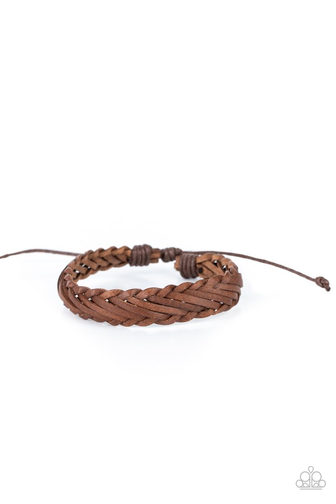 Rodeo Roundup Brown Bracelet