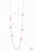 Load image into Gallery viewer, Pageant Princess Orange Necklace