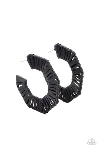 Fabulously Fiesta Black Earring