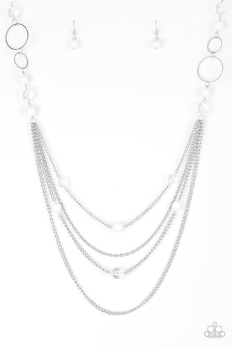 Bubbly Bright White Necklace