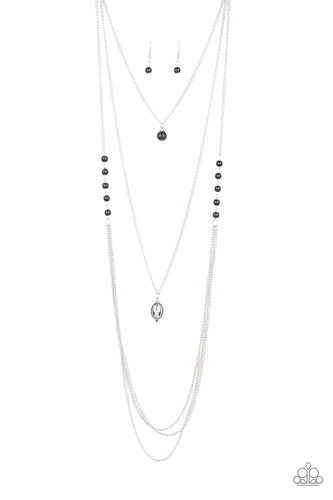 The Pony Express Black Necklace