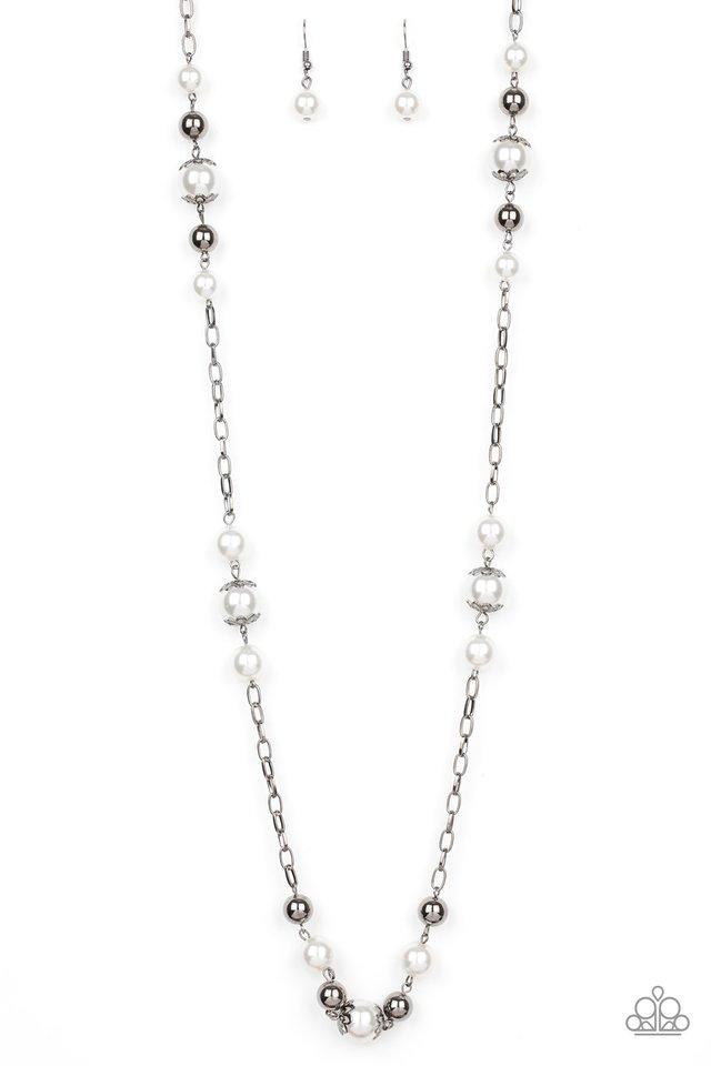 Wall Street Waltz Black Necklace