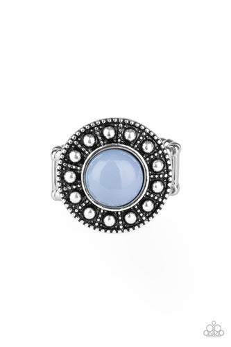 Treasure Check Shimmer Blue Ring