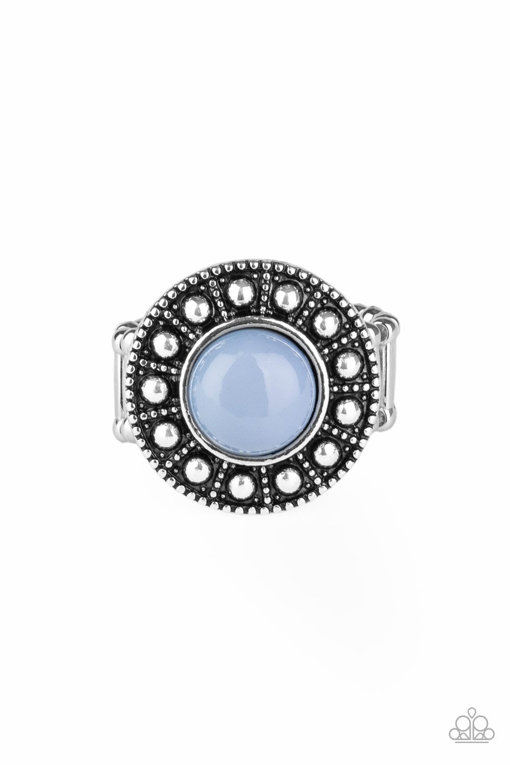 Treasure Check Shimmer Blue Ring
