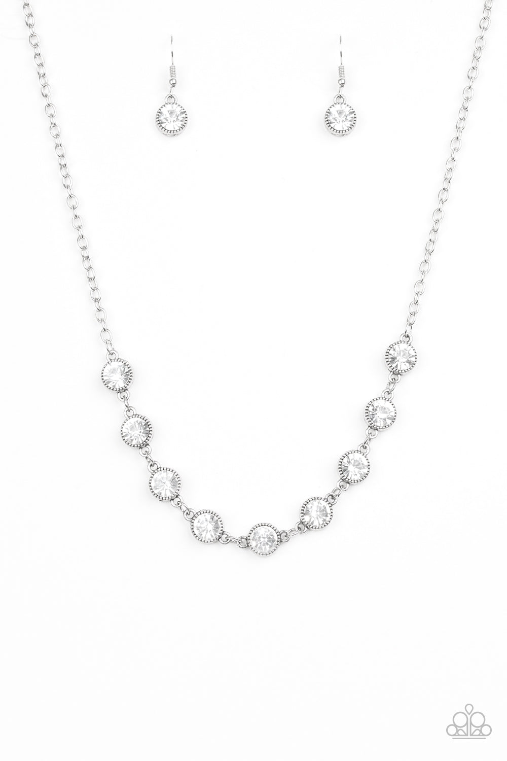 Starlit Socials White Necklace