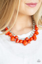 Load image into Gallery viewer, Gorgeously Globetrotter Orange Necklace