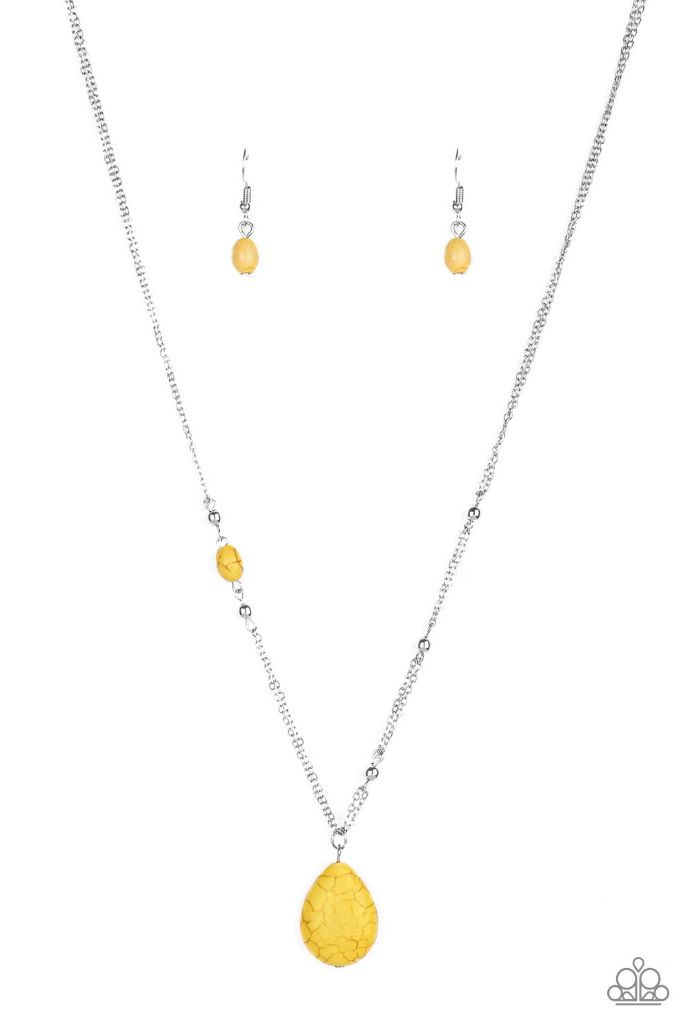 Peaceful Prairies Yellow Necklace