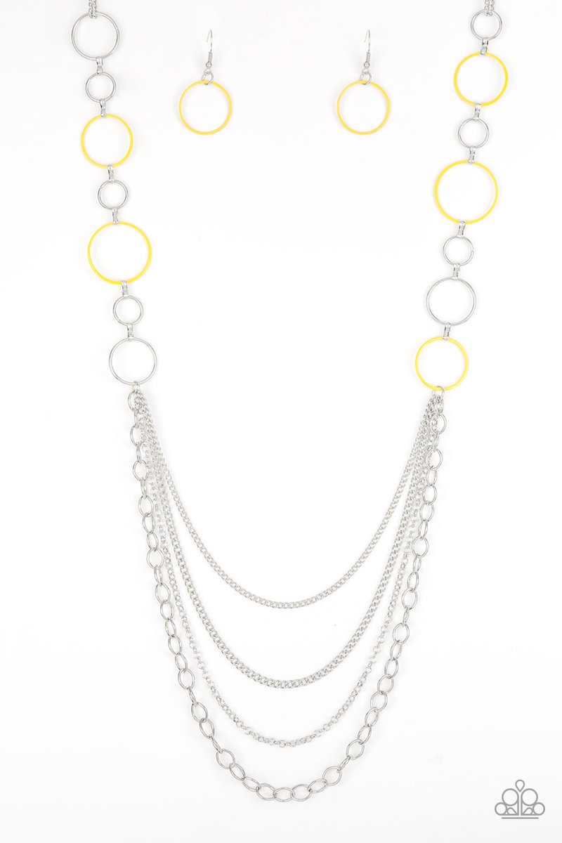 Beautifully Bubbly Yellow Necklace