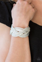 Load image into Gallery viewer, Big City Shimmer White Bracelet