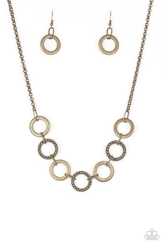 Modern Day Madonna Brass Necklace