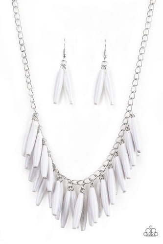 Full Of Flavor White Necklace