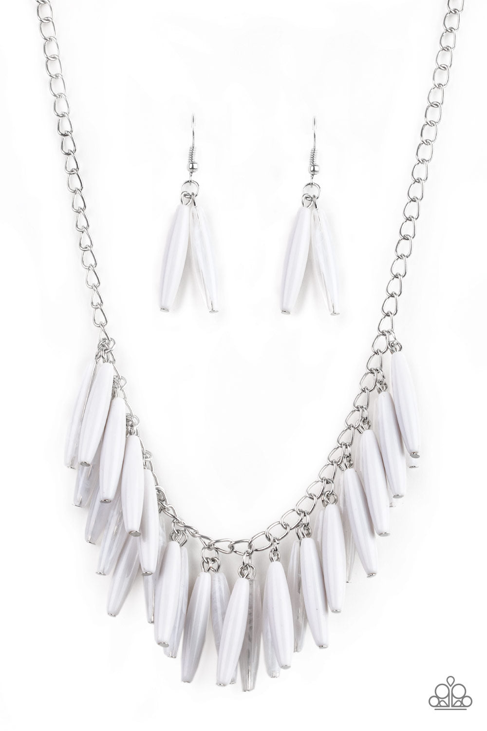 Full Of Flavor White Necklace