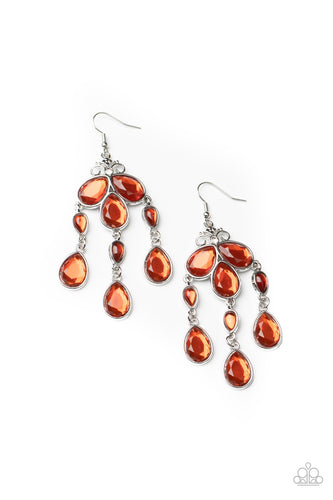 Clear The HEIR Orange Earring