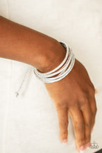 Load image into Gallery viewer, Glitter-tastic! Silver Bracelet