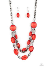 Load image into Gallery viewer, I Need A GLOW-cation Red Necklace