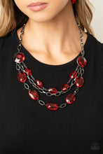 Load image into Gallery viewer, I Need A GLOW-cation Red Necklace