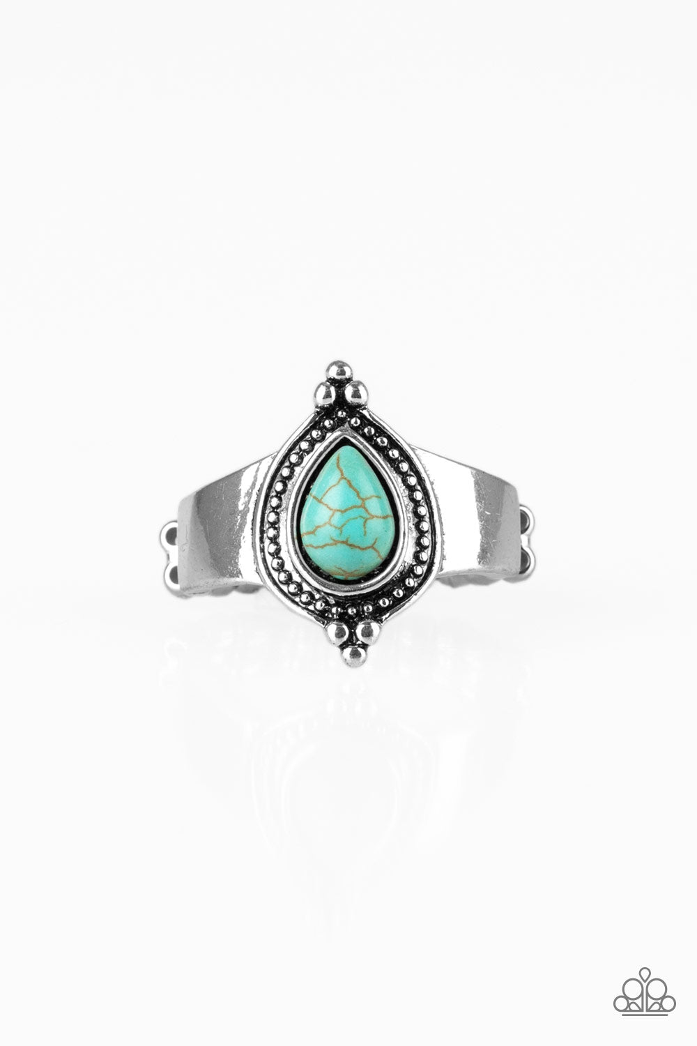 Mineral Minimalist Blue Ring