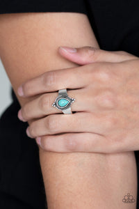Mineral Minimalist Blue Ring